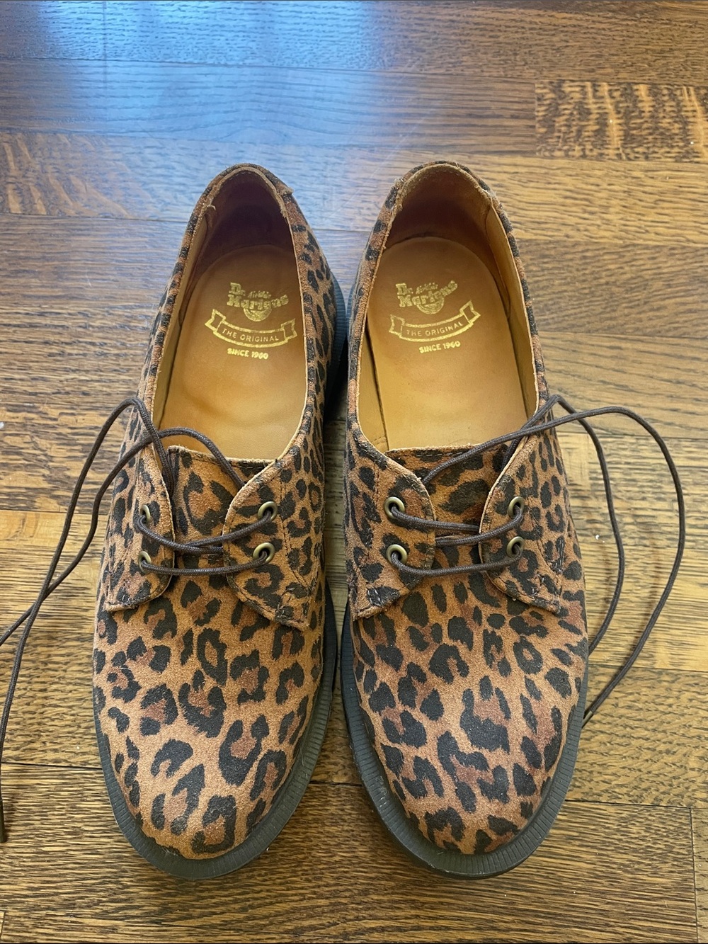 Dr. Martens Women’s Leopard Print Shoes - Brown/Black
